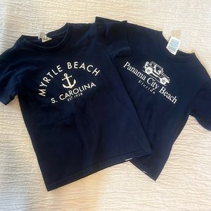 2T PANAMA CITY AND 3T (xs) MYRTLE BEACH TSHIRTS TODDLER